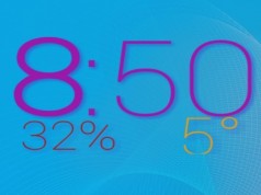 ClockQ - виджет цифровых часов на Samsung Galaxy S4