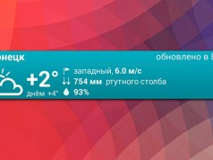 Яндекс погода - программа на Android